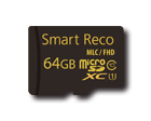 スマートレコ フォーマットフリー対応機種専用microSDカード 64GB