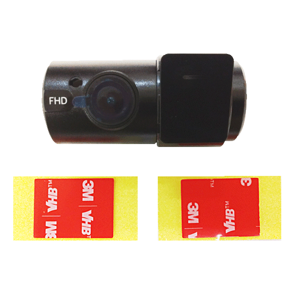 ドライブレコーダー スマートレコ パーフェクト4 WHSR-1040 同梱品：後方カメラ＋固定用両面テープ（2枚：1枚予備）