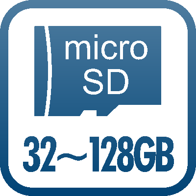 ドライブレコーダースマートレコ WHSR-650の基本機能：記録媒体（32～128GB）microSDカード